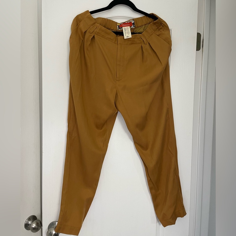 Cartonnier Anthropologie pants rusty pumpkin brown never worn M 80s 90s y2k